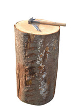 Sømblok i træ Ø30-40 x 80 cm